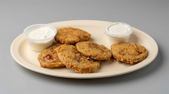 Fried green tomatoes at Betty's Bar-B-Q in Anniston, AL